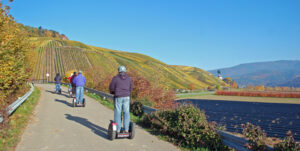 Entlang am Buchholzer Weinberg mit dem Segway